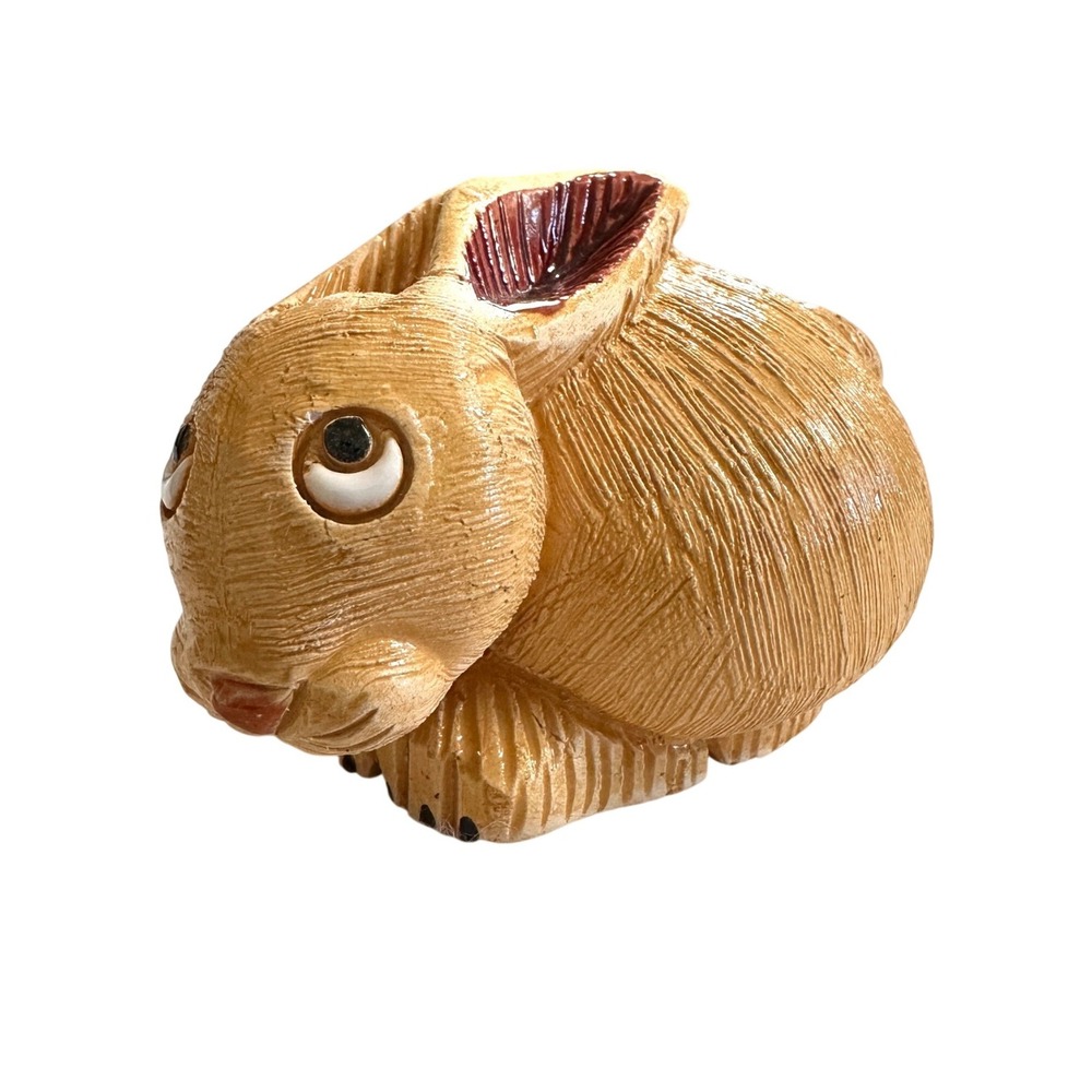 VTG Artesania Rinconada Ceramic Rabbit Figurine #38 Bunny Decor Cottagecore 2.5"